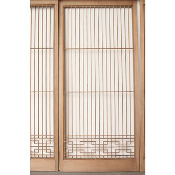 神代杉の組子書院欄間 5枚1組　R0251 