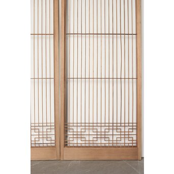 神代杉の組子書院欄間 5枚1組　R0251 