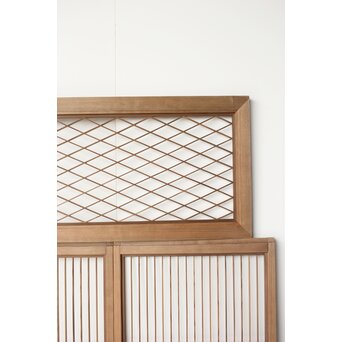 神代杉の組子書院欄間 5枚1組　R0251 