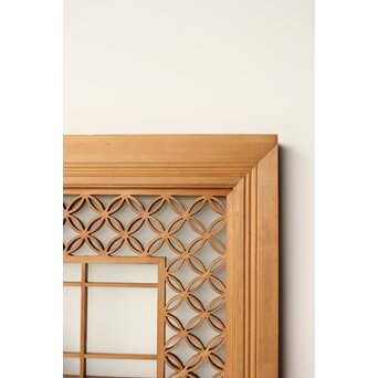 鶴松 七宝書院欄間 5枚1組　R0252Y 