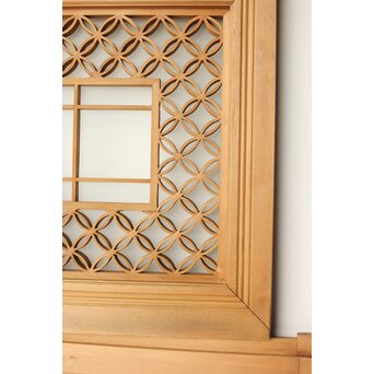 鶴松 七宝書院欄間 5枚1組　R0252Y 