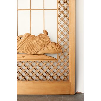 鶴松 七宝書院欄間 5枚1組　R0252Y 