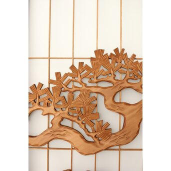 鶴松 七宝書院欄間 5枚1組　R0252Y 