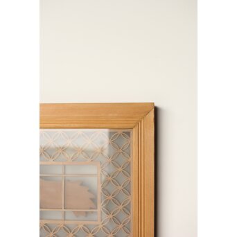 鶴松 七宝書院欄間 5枚1組　R0252Y 