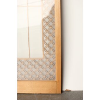 鶴松 七宝書院欄間 5枚1組　R0252Y 