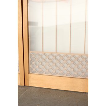 鶴松 七宝書院欄間 5枚1組　R0252Y 