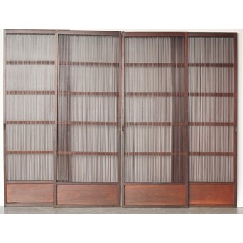 細身 時代格子戸 4枚1組　L1066