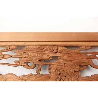 今井徳造 井波彫刻欄間 群鶴図 2枚1組　R0254Y 