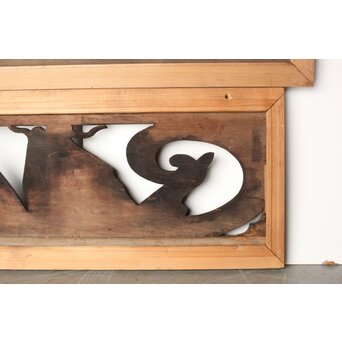 寺院欄間 荒波の鯉 2枚1組　R0255YD 