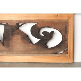 寺院欄間 荒波の鯉 2枚1組　R0255YD 