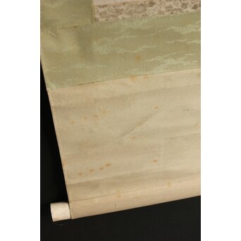 倣 顔伯龍/颜伯龙 水仙図 紙本軸装　Z343 