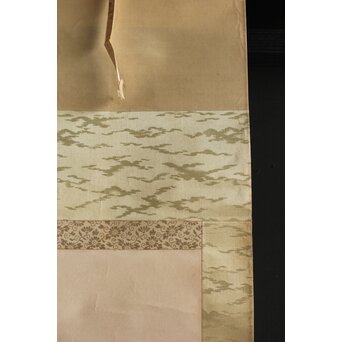 倣 顔伯龍/颜伯龙 水仙図 紙本軸装　Z343 