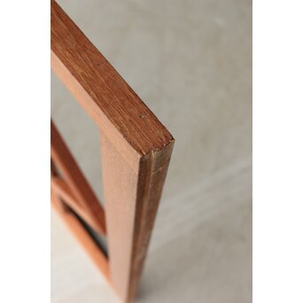 障子用チーク材幾何学紋建具 2枚1組　F244 