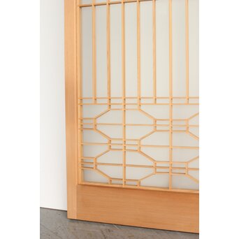 両面ガラス 白木書院欄間 3枚1組　R0256 