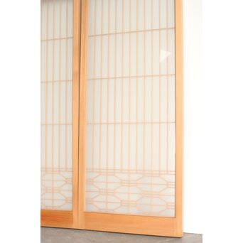 両面ガラス 白木書院欄間 3枚1組　R0256 