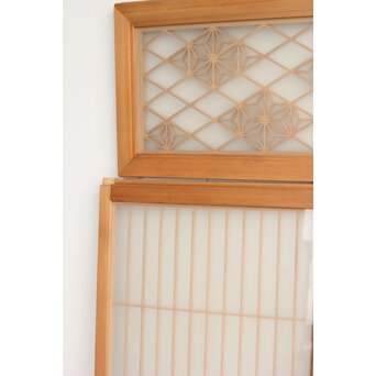 両面ガラス 白木書院欄間 3枚1組　R0256 