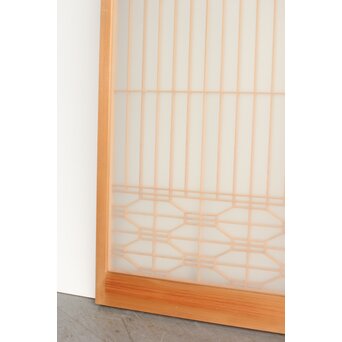 両面ガラス 白木書院欄間 3枚1組　R0256 