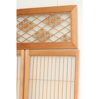 両面ガラス 白木書院欄間 3枚1組　R0256 