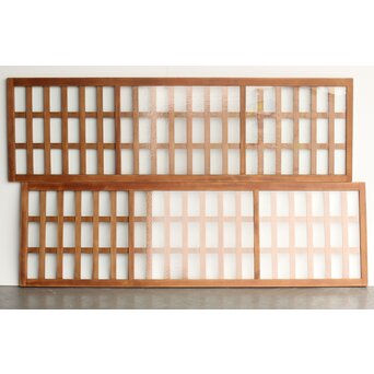 ガラスの明り取り/格子欄間 2枚1組　R0257 