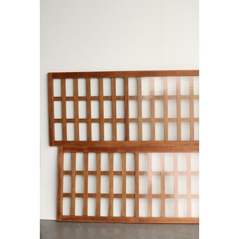 ガラスの明り取り/格子欄間 2枚1組　R0257 