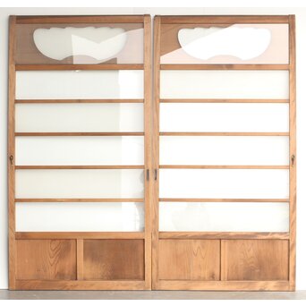 宝珠窓 ガラス戸 2枚1組　GD0137 