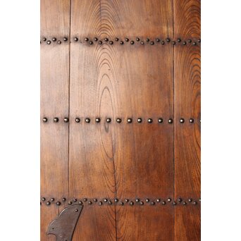 鋲尽の欅板蔵戸　W080 