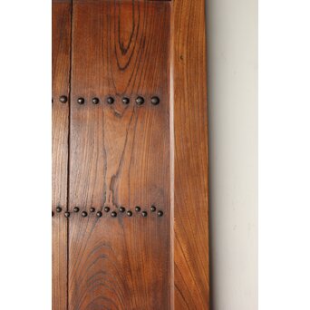 鋲尽の欅板蔵戸　W080 