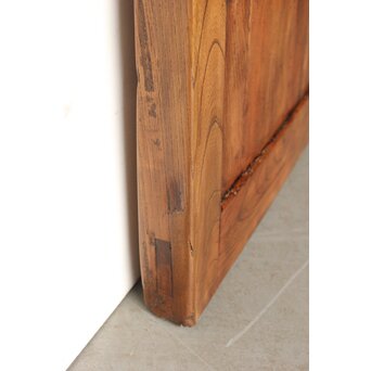 鋲尽の欅板蔵戸　W080 