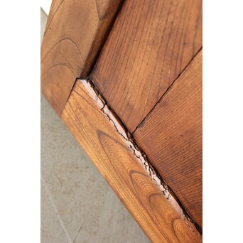 鋲尽の欅板蔵戸　W080 