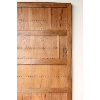 鋲尽の欅板蔵戸　W080 