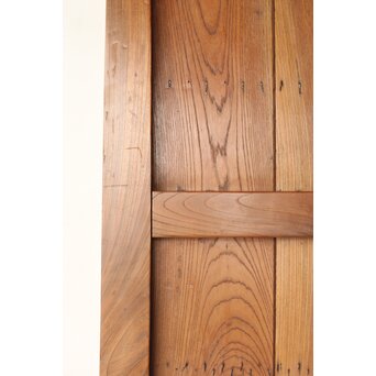 鋲尽の欅板蔵戸　W080 