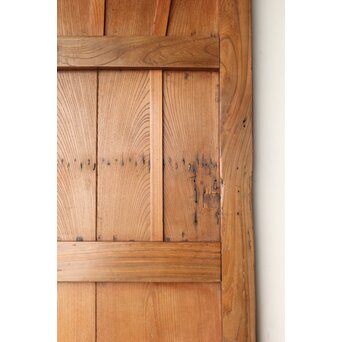 鋲尽の欅板蔵戸　W080 