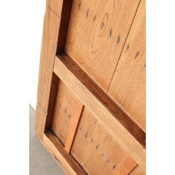 鋲尽の欅板蔵戸　W080 