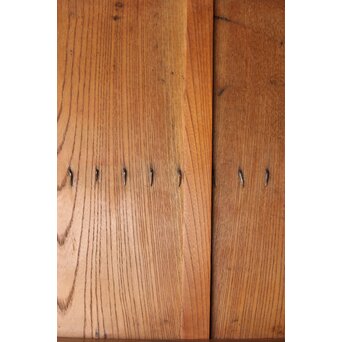 鋲尽の欅板蔵戸　W080 