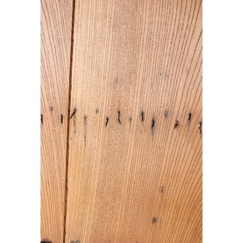 鋲尽の欅板蔵戸　W080 