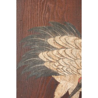 板絵 群鶴図 板戸 2枚1組　B1024Y 