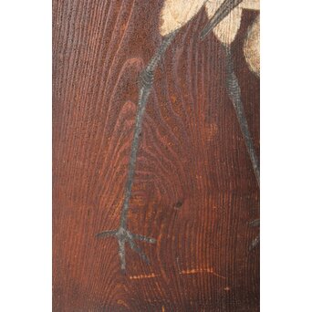 板絵 群鶴図 板戸 2枚1組　B1024Y 