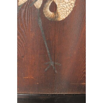 板絵 群鶴図 板戸 2枚1組　B1024Y 