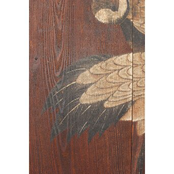 板絵 群鶴図 板戸 2枚1組　B1024Y 