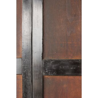 板絵 群鶴図 板戸 2枚1組　B1024Y 