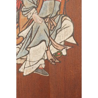 板絵 郭子儀 唐子図 板戸 2枚1組　B1025 