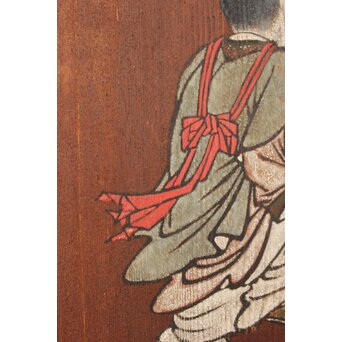 板絵 郭子儀 唐子図 板戸 2枚1組　B1025 