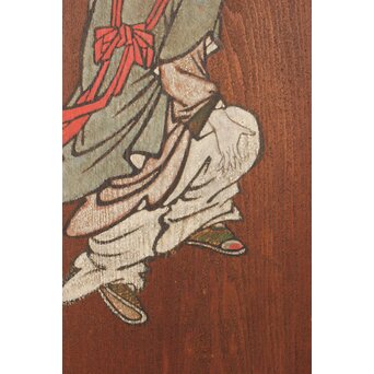 板絵 郭子儀 唐子図 板戸 2枚1組　B1025 