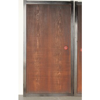 板絵 郭子儀 唐子図 板戸 2枚1組　B1025 