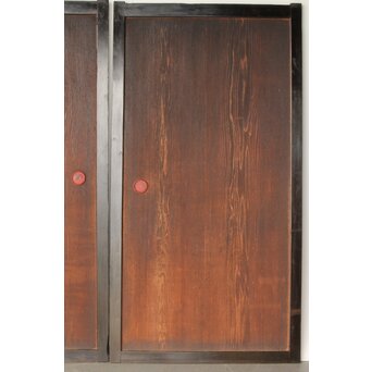 板絵 郭子儀 唐子図 板戸 2枚1組　B1025 