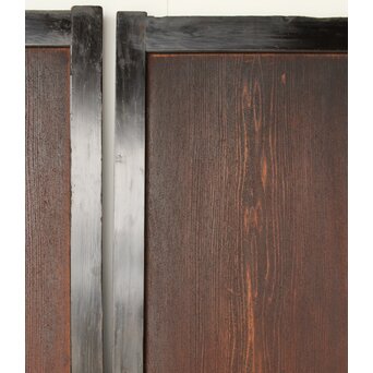 板絵 郭子儀 唐子図 板戸 2枚1組　B1025 