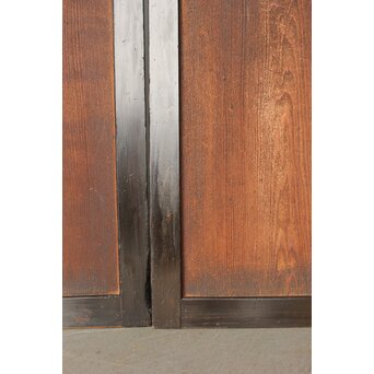 板絵 郭子儀 唐子図 板戸 2枚1組　B1025 