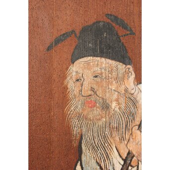 板絵 郭子儀図 板戸　B1026 