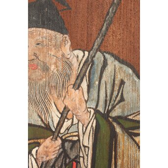 板絵 郭子儀図 板戸　B1026 