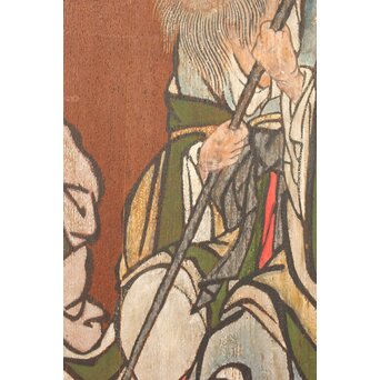 板絵 郭子儀図 板戸　B1026 